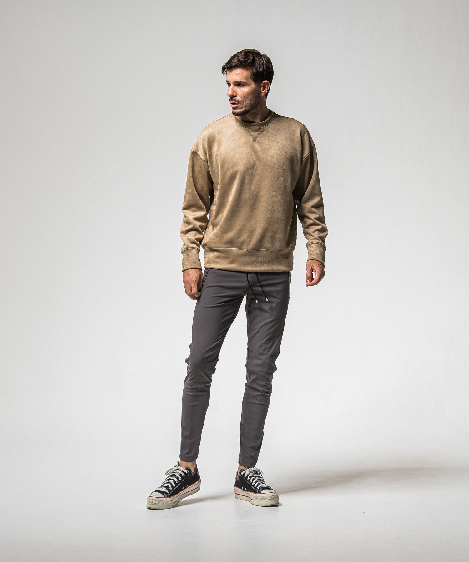 SUEDE DROP TRAINER / RC38-C-005 / スエードトレーナー / ブラウン (1月上旬入荷予定)