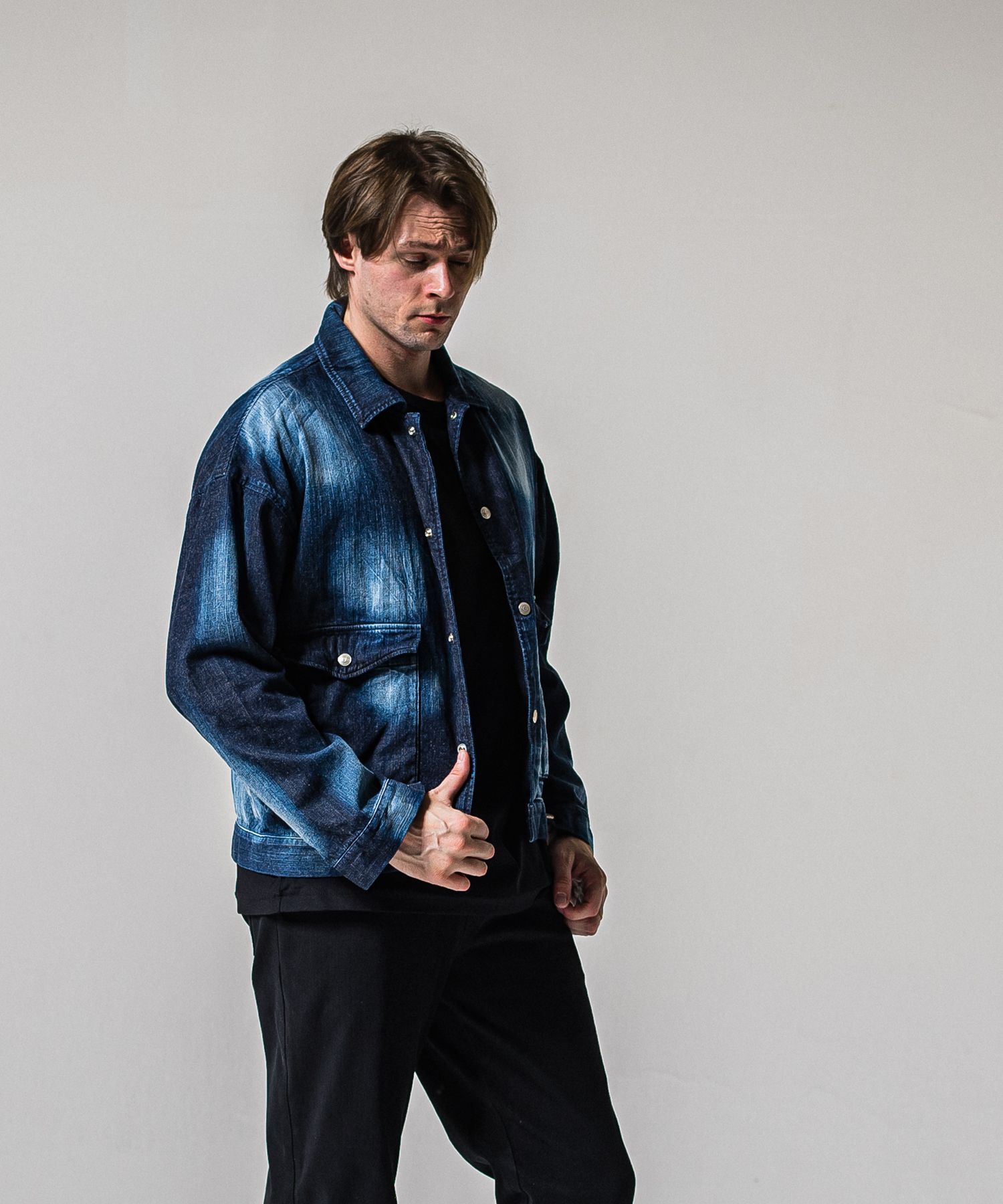 LDENIM AG FLIGHT JACKET / RC39-JK-003 / デニムフライトジャケット / インディゴユーズド (3月中旬入荷予定)