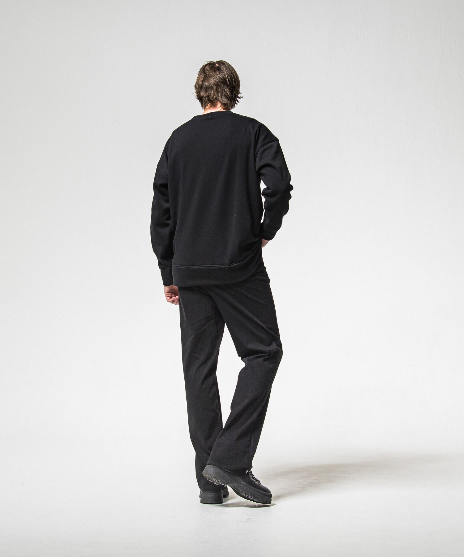 KING DENIM JERSEY / BASIC-ST-005 / デニムジャージバギーワイドパンツ / ブラック (12月中旬入荷予定)