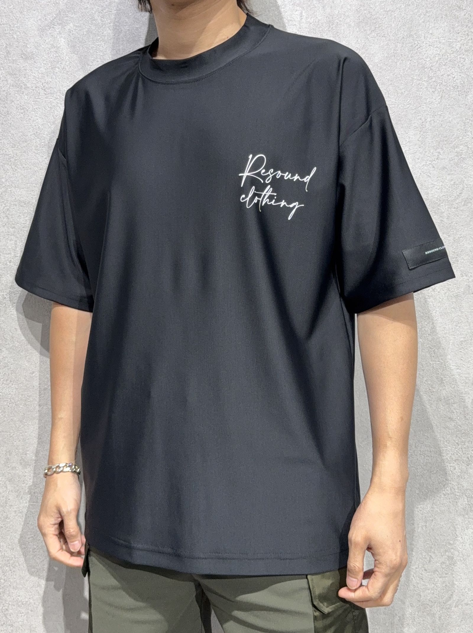 ID RUSH OVER T / RC36-T-011 / バックロゴラッシュガードビッグTシャツ / ブラック