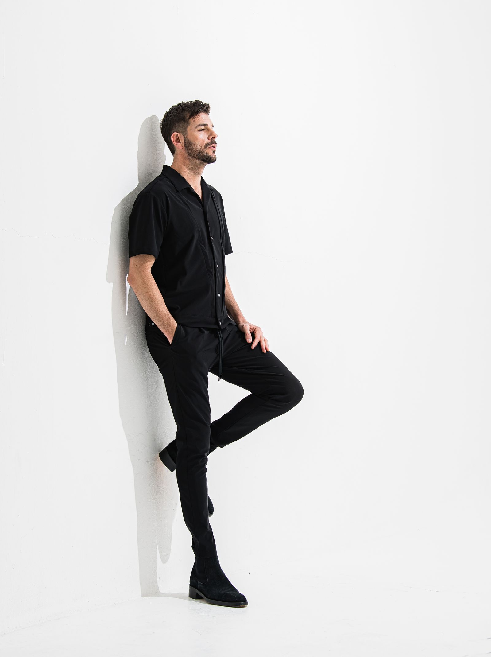 OX JERSEY SL TUCK PANTS / OR2-ST-008 / イージータックパンツ / ブラック