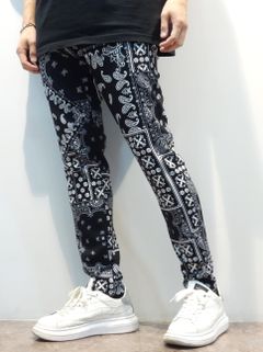 CHRIS EASY PANTS / RC25-ST-016 / バンダナイージーパンツ / ペイズリーブラック※