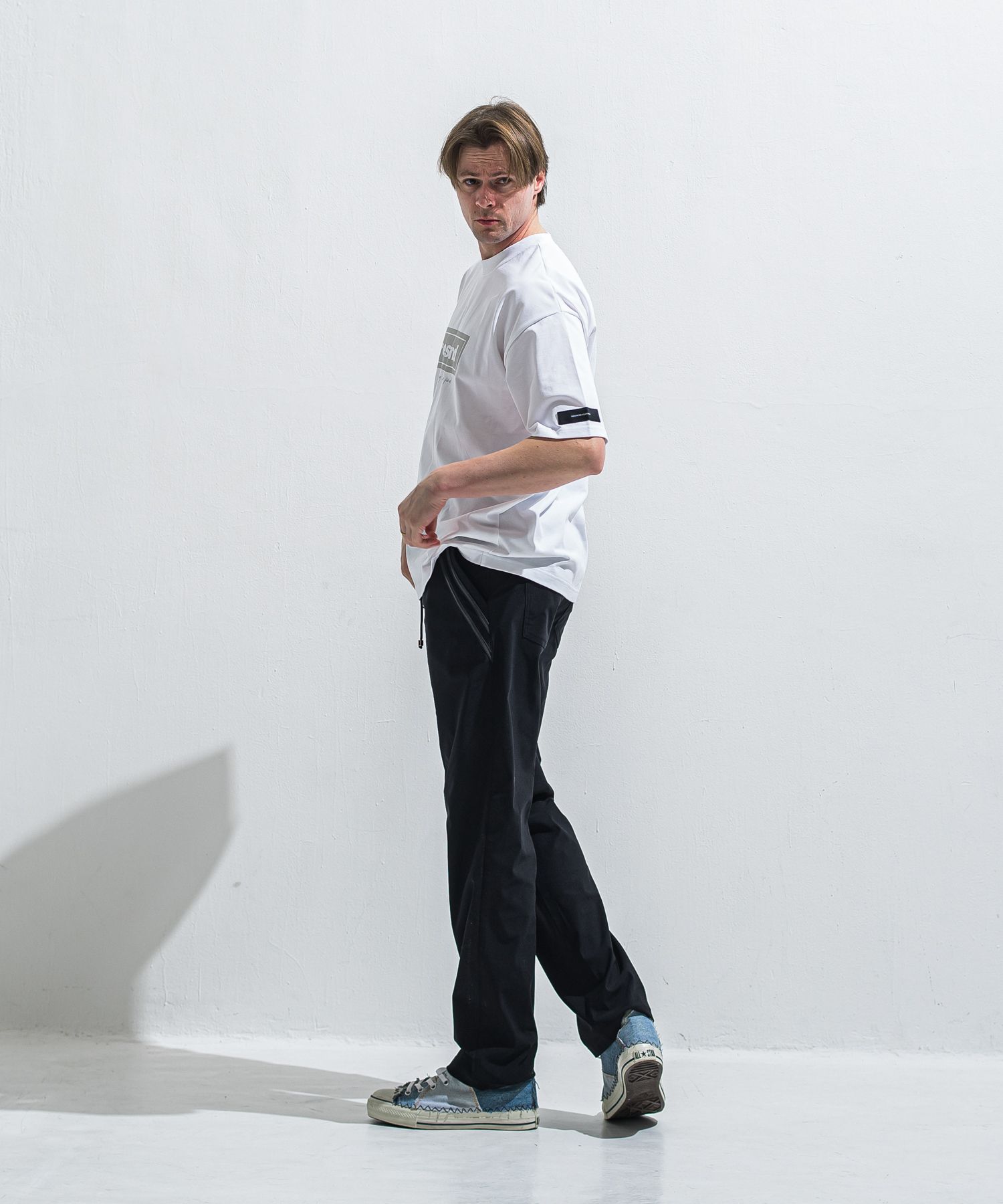 BOX OVER TEE / RC40-T-007 / ボックスロゴビッグTシャツ / ホワイト×グレー (5月中旬入荷予定)