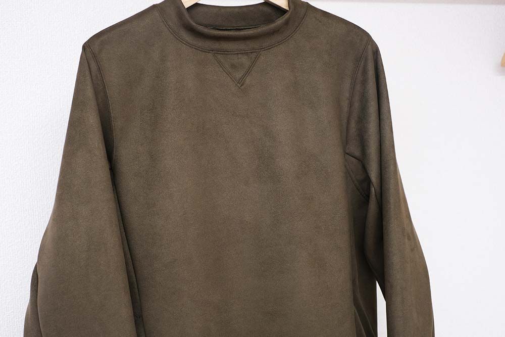 SUEDE JERSEY SOLID TRAINER / OR1-C-001 / スエードジャージトレーナー / カーキ (10月下旬入荷予定)