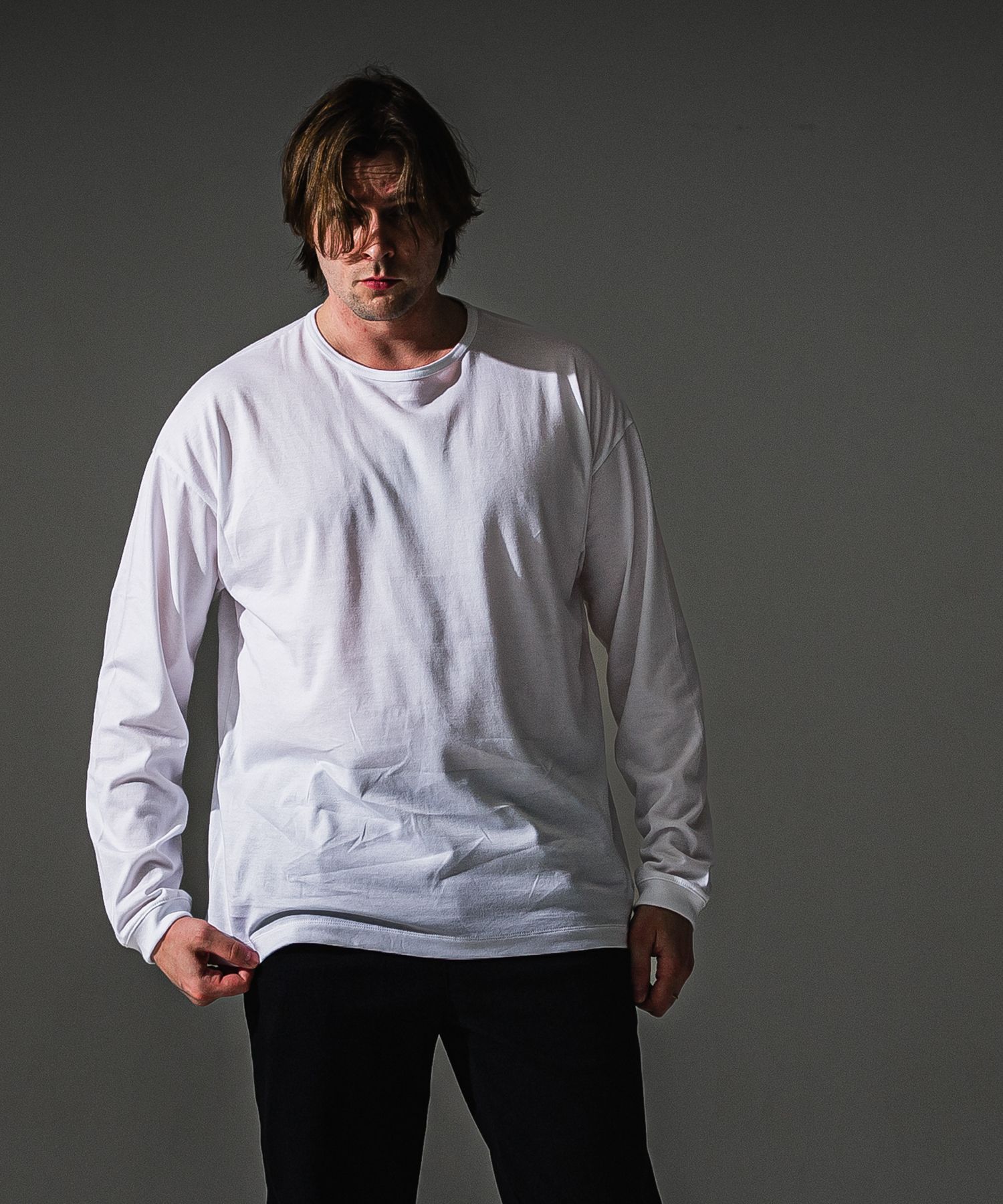 PIN ST RC OVER LONGSLEEVE TEE / RC41-T-003 / オーバーサイズ長袖バックロゴTシャツ / ホワイト (7月中旬入荷予定)