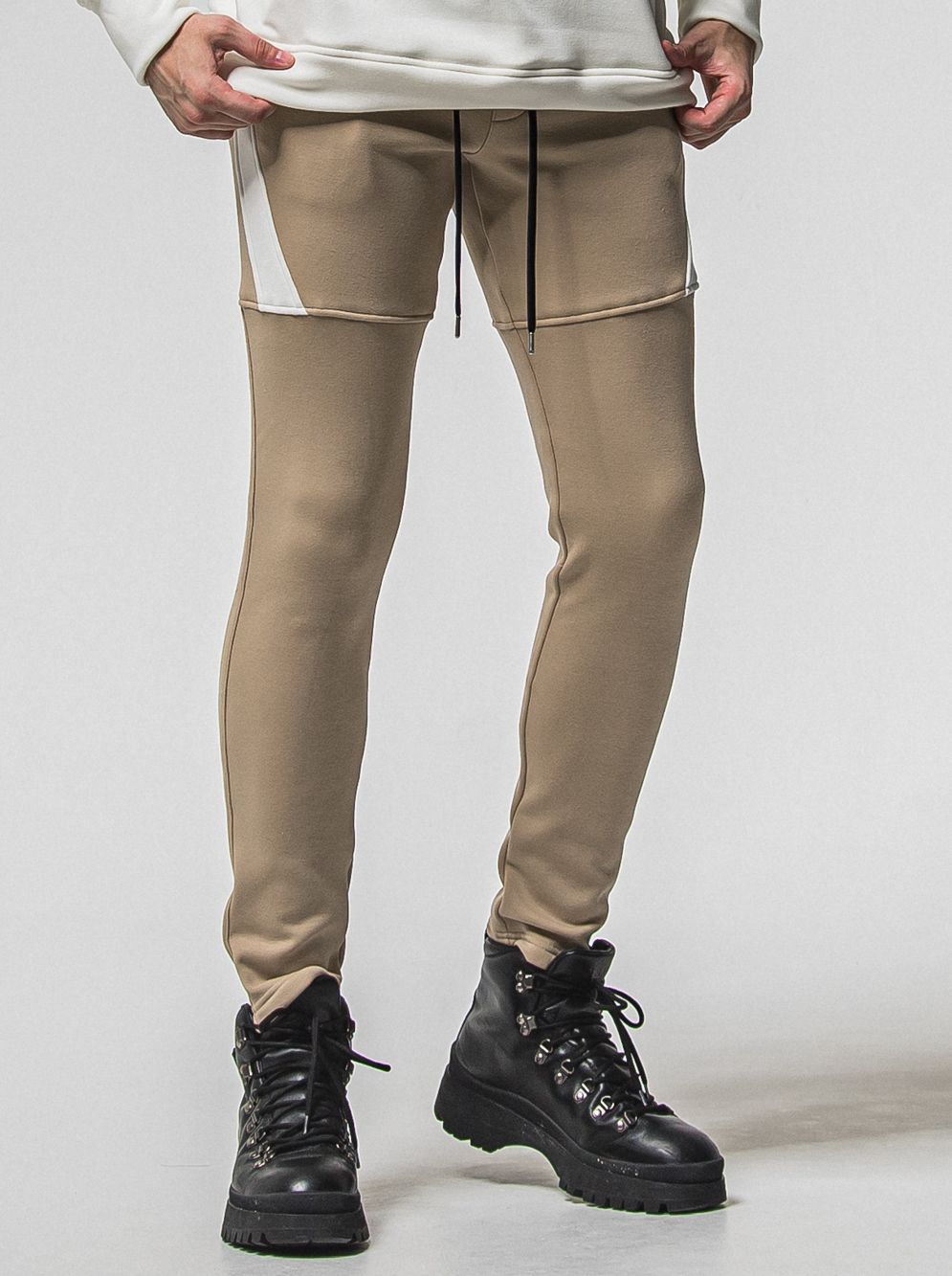 VELOURS FLEECE TYLER PANTS / RC38-ST-026H / 裏起毛スウェットラインパンツ / ブラウン (11月中旬入荷予定)