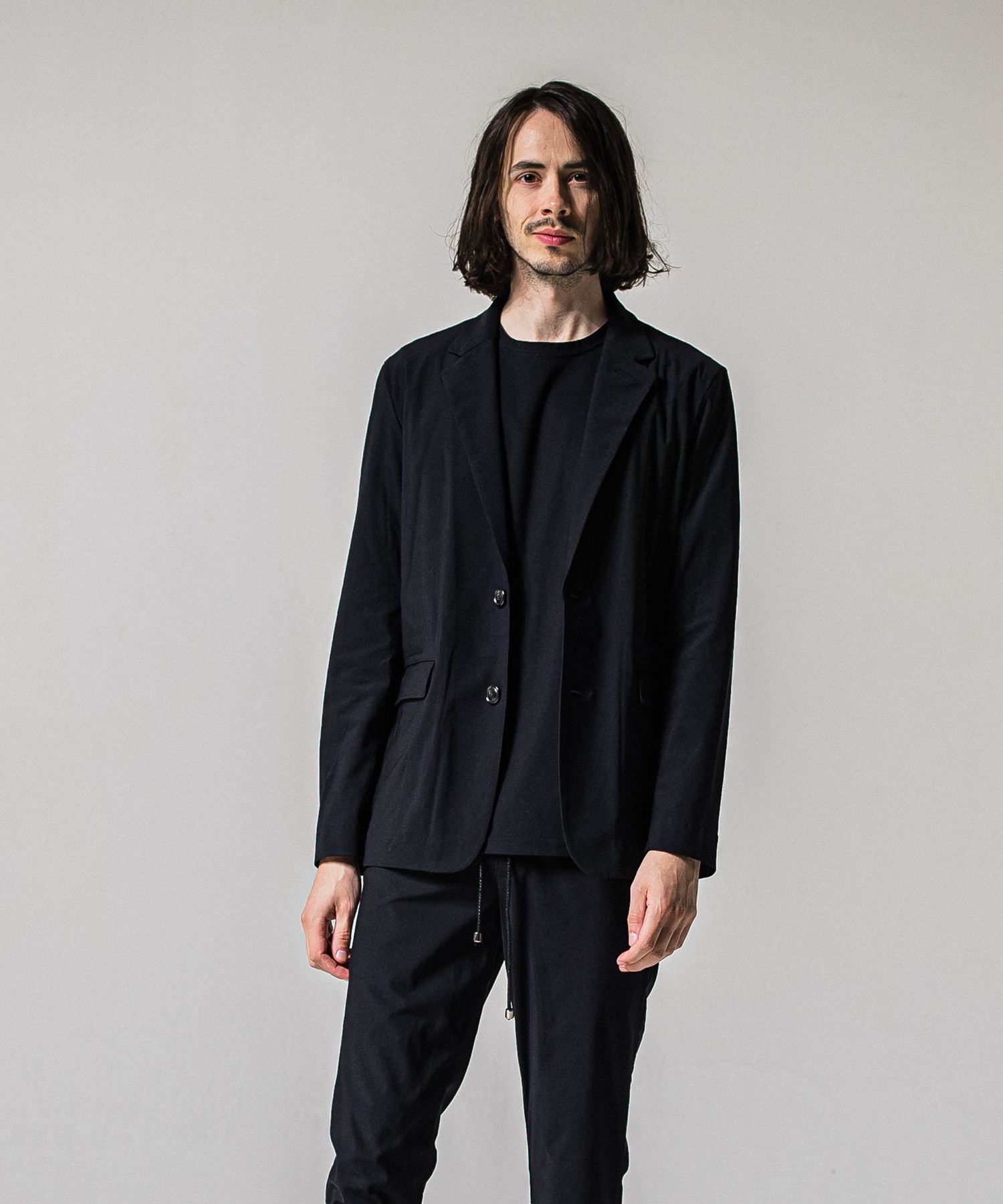 GARY LOOSE JACKET / RC39-JK-001 / ナイロンルーズテーラードジャケット / ナイロンブラック (2月下旬入荷予定)