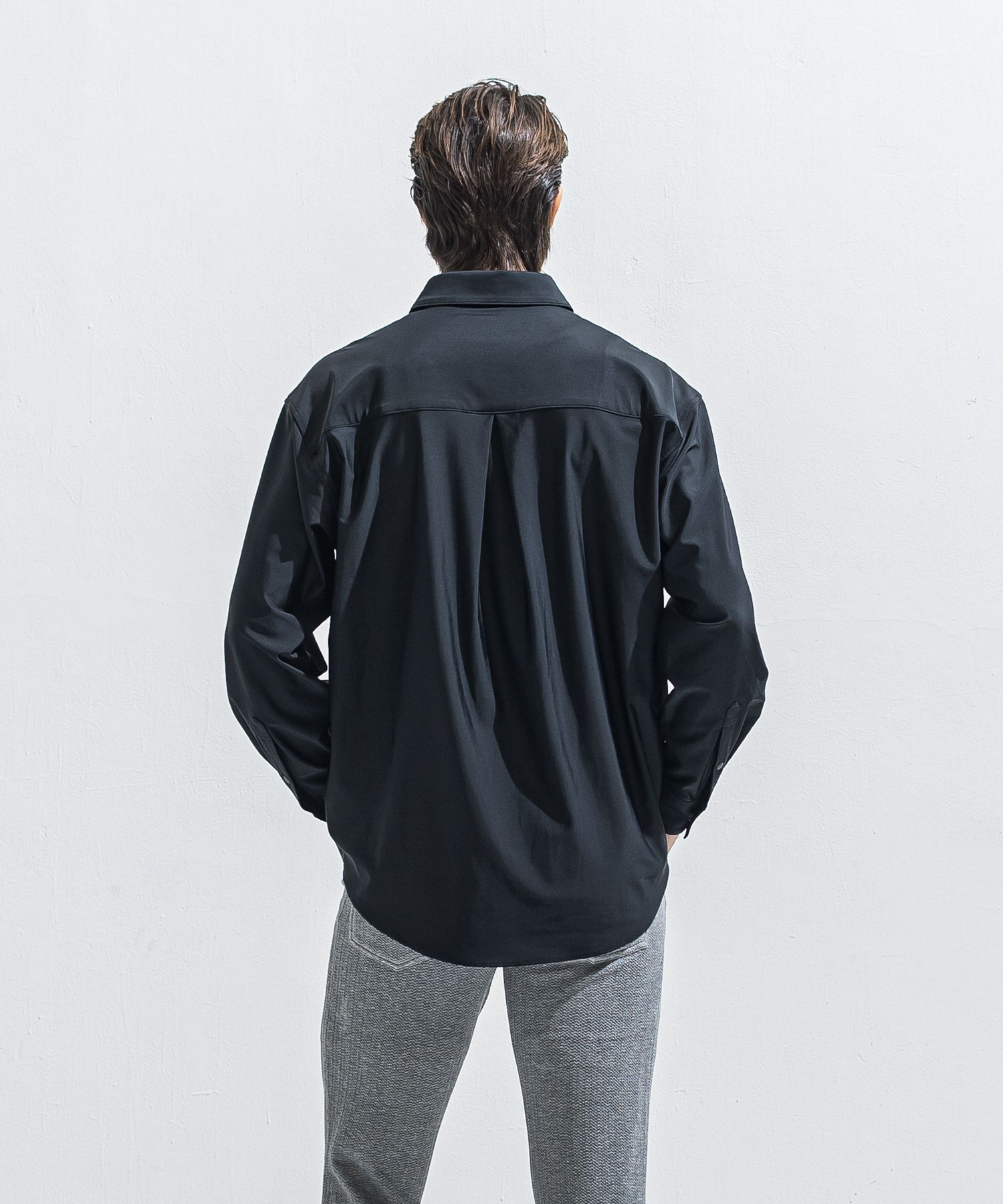 RUSH JACK SHIRTS / RC40-SH-001 / オーバーサイズラッシュガードシャツ / ブラック (4月中旬入荷予定)