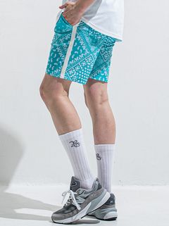 RUSH SHORTS / RC40-HP-002 / ラッシュガードショーツ / バンダナブルーグリーン (5月下旬入荷予定)