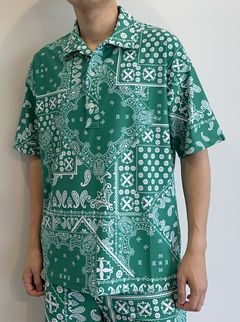 RUSH OVER POLO / RC28-T-006 / ラッシュガードポロシャツ / バンダナグリーン※