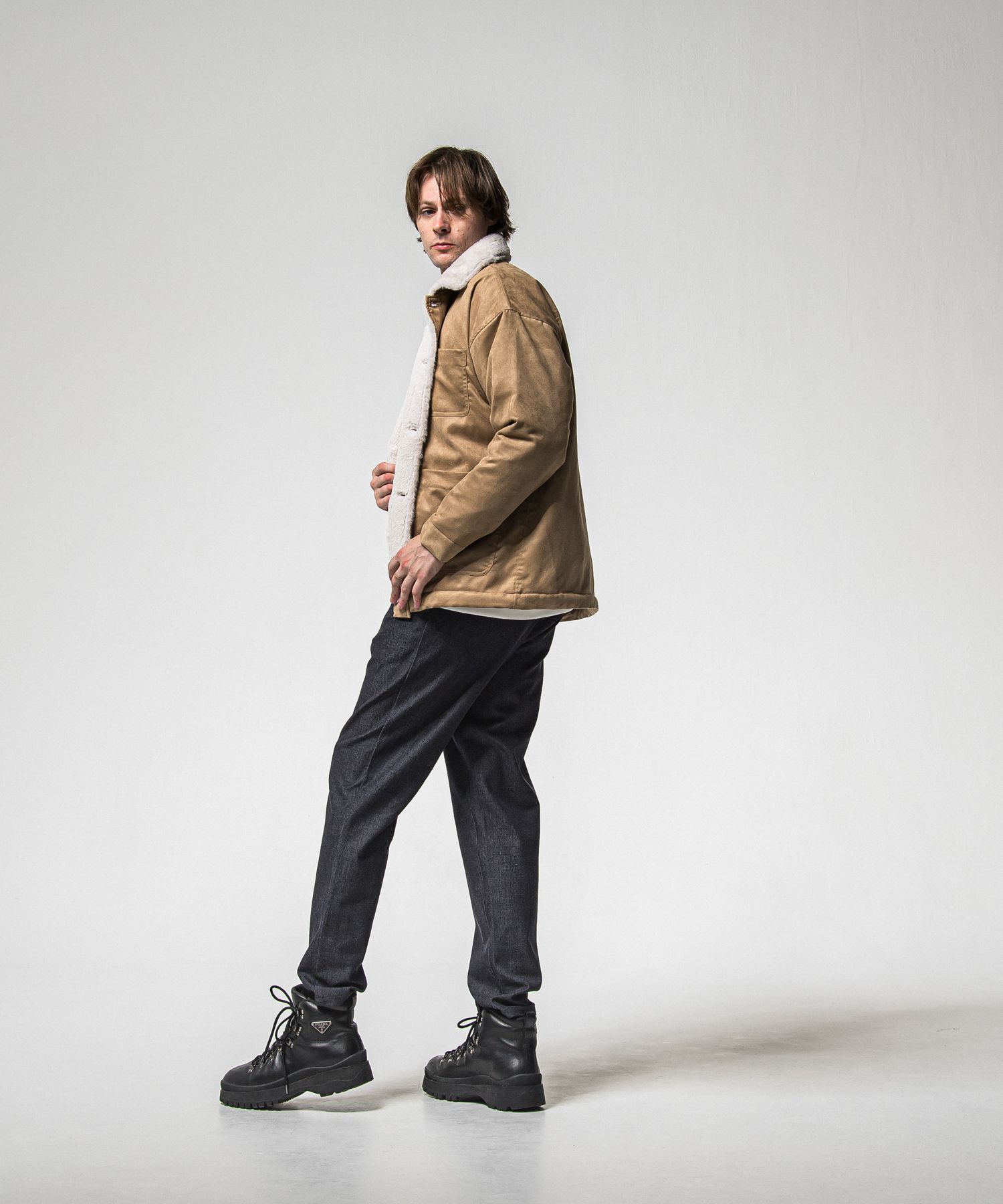 PAT WIDE EASY PANTS / RC38-ST-036BN / ワイドテーパードパンツ / デニム (1月上旬入荷予定)