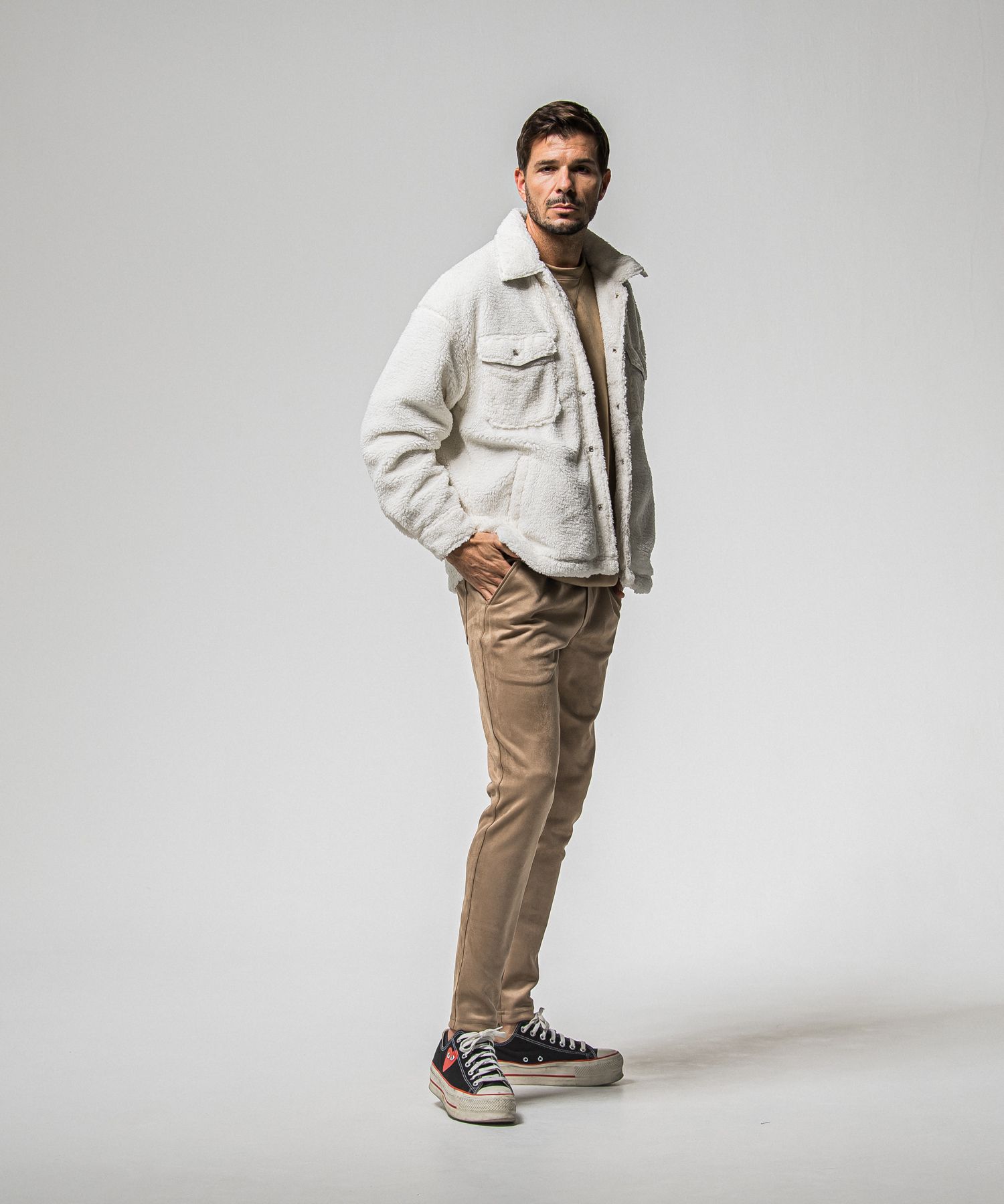 SUEDE DROP TRAINER / RC38-C-005 / スエードトレーナー / ブラウン (1月上旬入荷予定)
