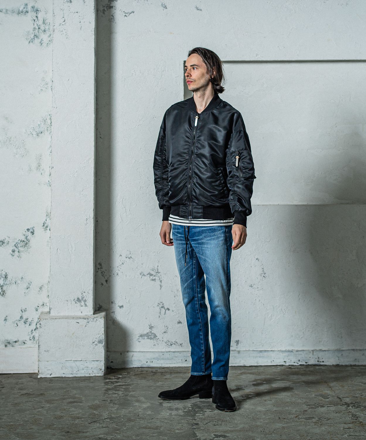 MICK DENIM JERSEY / RC35-ST-020 / デニムジャージテーパードパンツ / インディゴユーズド