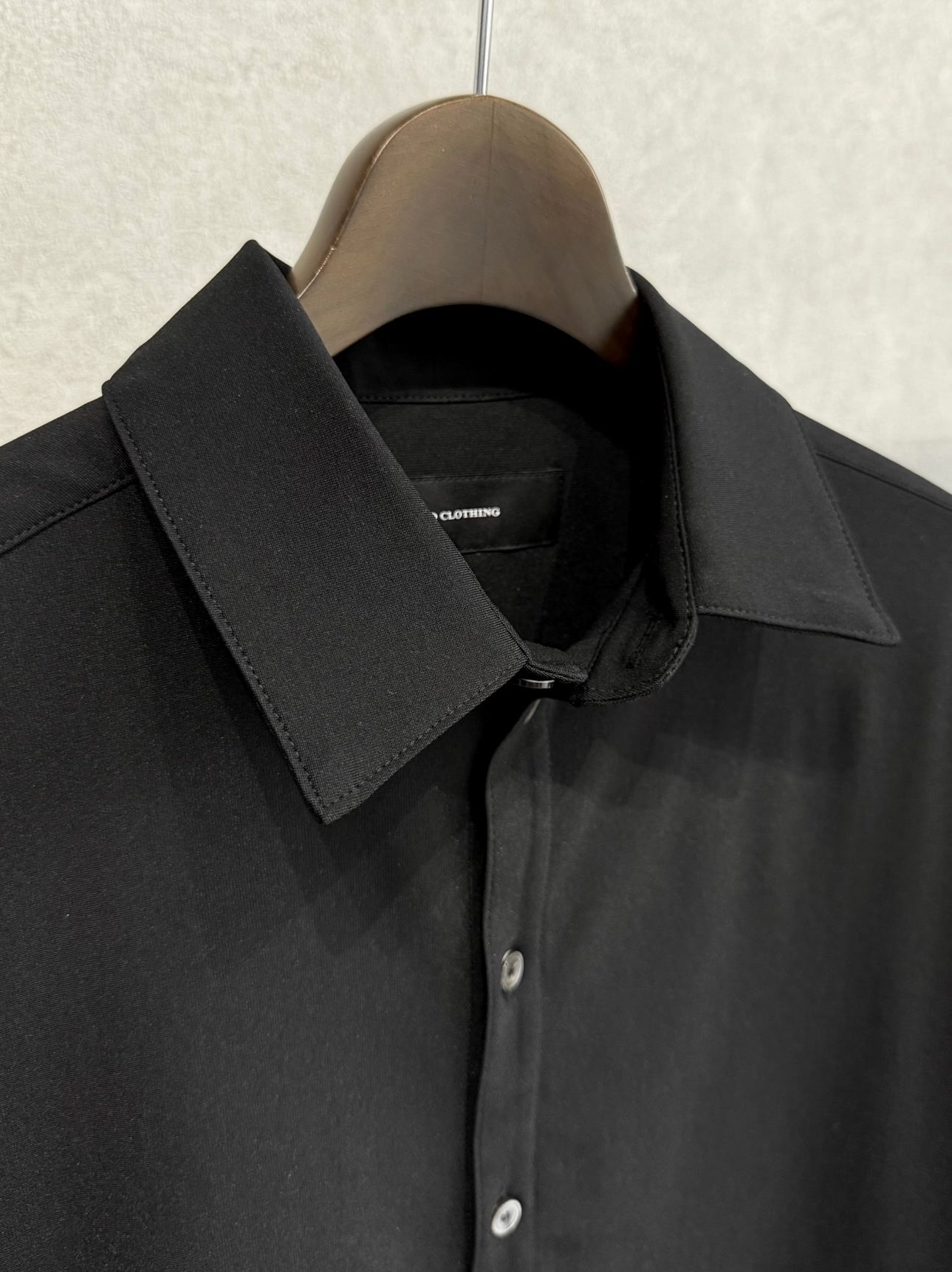 NYLON JACK SHIRTS / RC39-SH-001 / オーバーサイズナイロンシャツ / ブラック