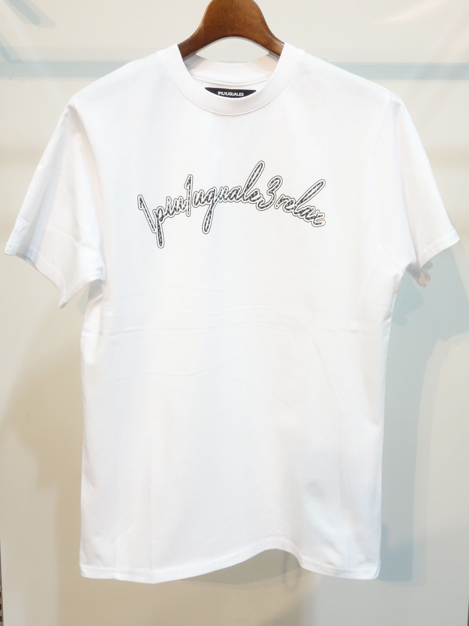 ラインストーンロゴ半袖Tシャツ / ust-22018