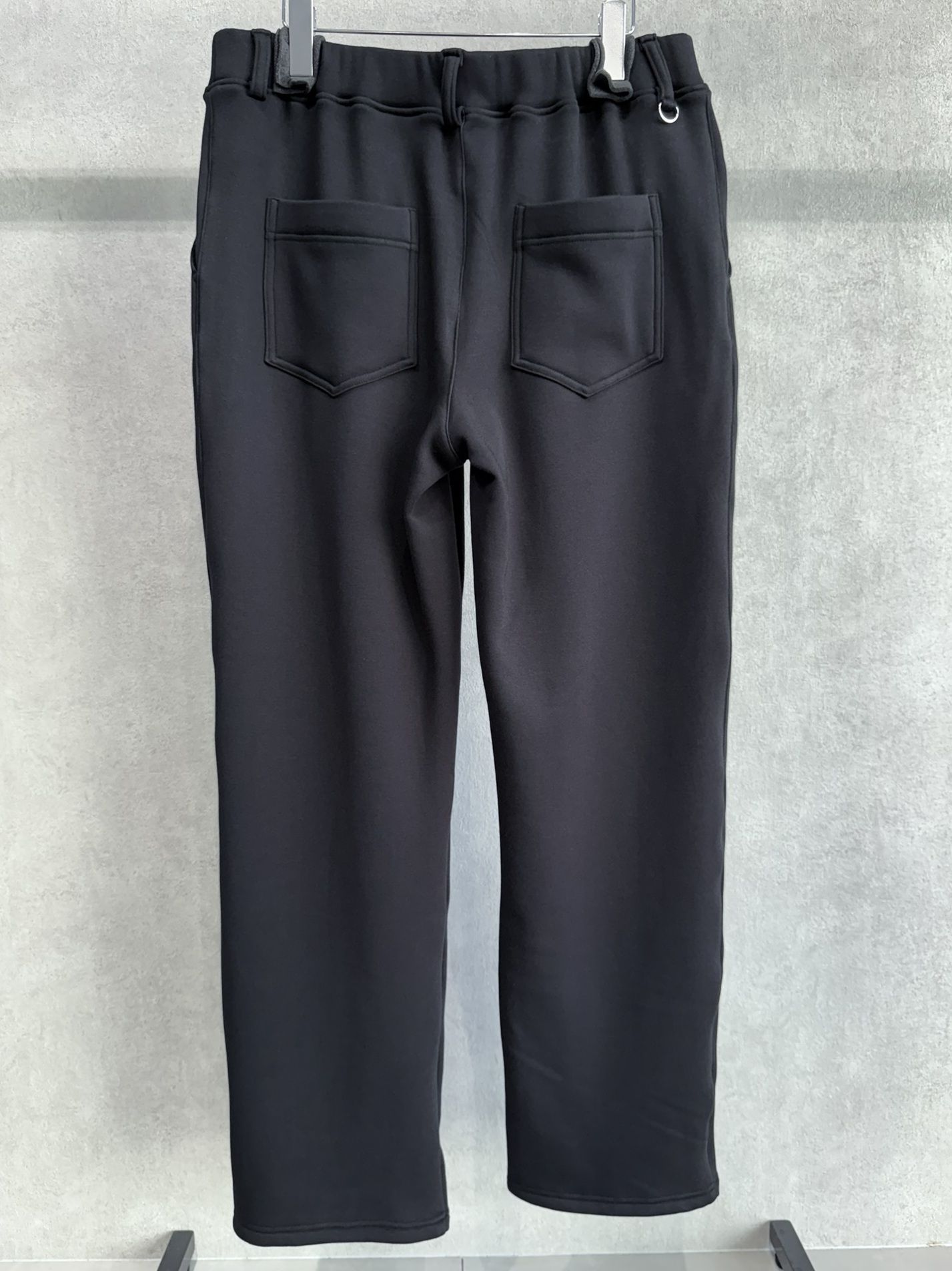VELOURS FLEECE WIDE TUCK PANTS / RC38-ST-016HWT / 裏起毛スウェットワイドタックパンツ / ブラック