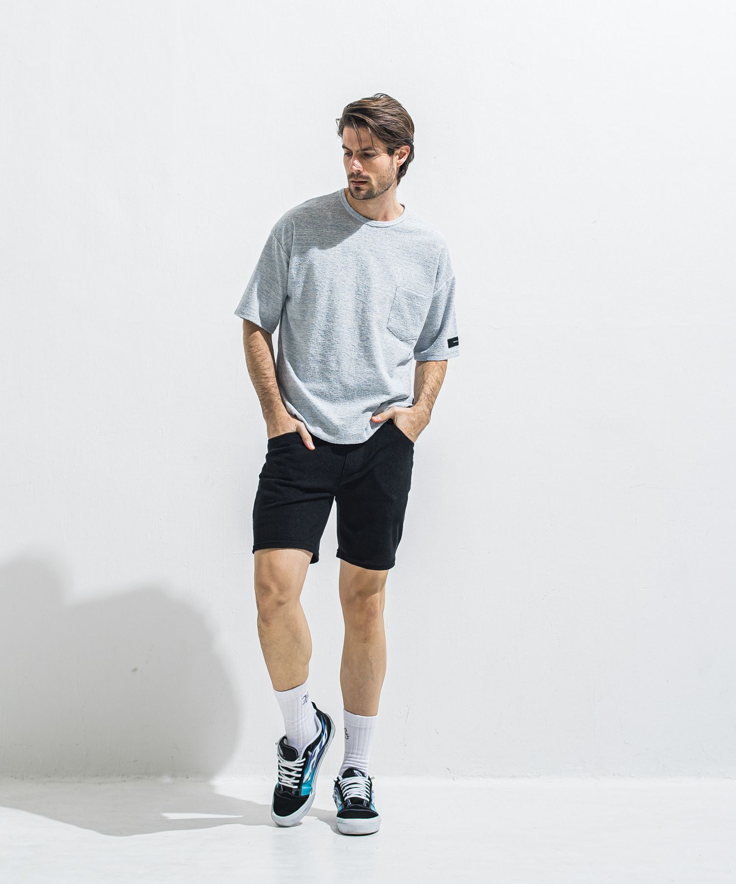 VINTAGE PILE SHORTS / RC40-HP-001 / パイルショーツ / ブラック (5月中旬入荷予定)