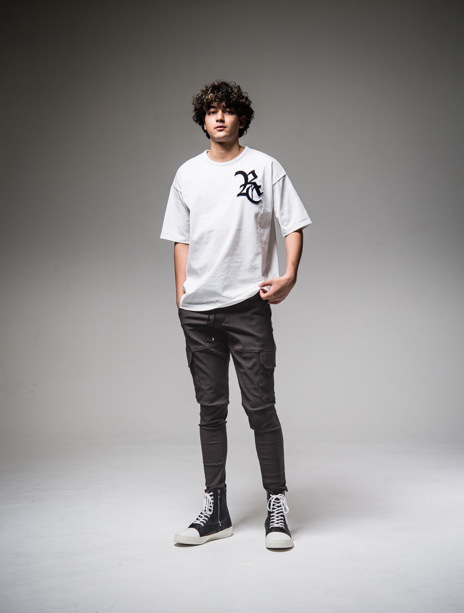 RC CHENILLE LOOSE TEE / RC25-T-004 / ビッグTシャツ / ホワイト ※