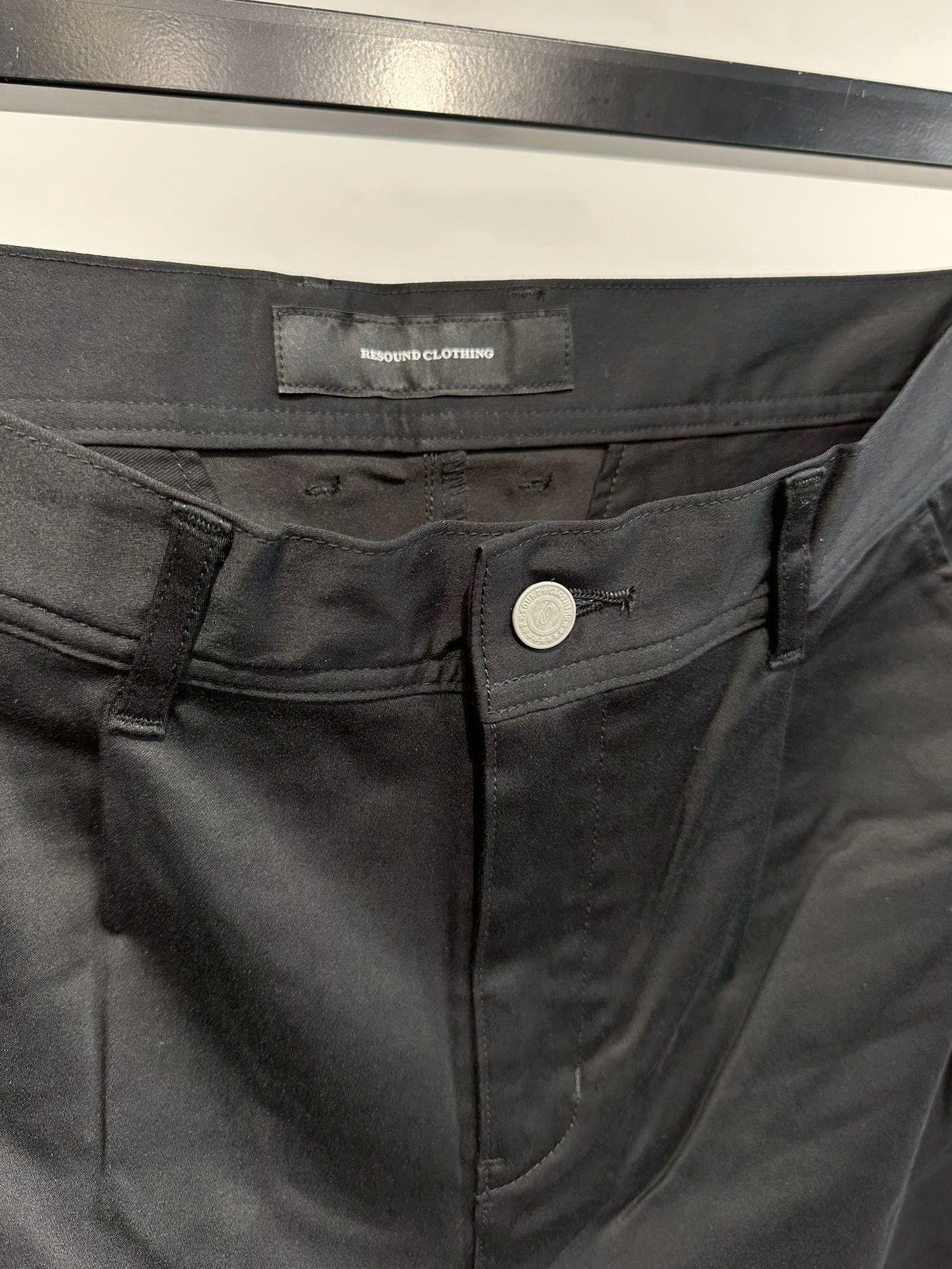 WIDE TUCK PT / RC11-ST-003 / シャンブレーワイドタックパンツ / ブラック※