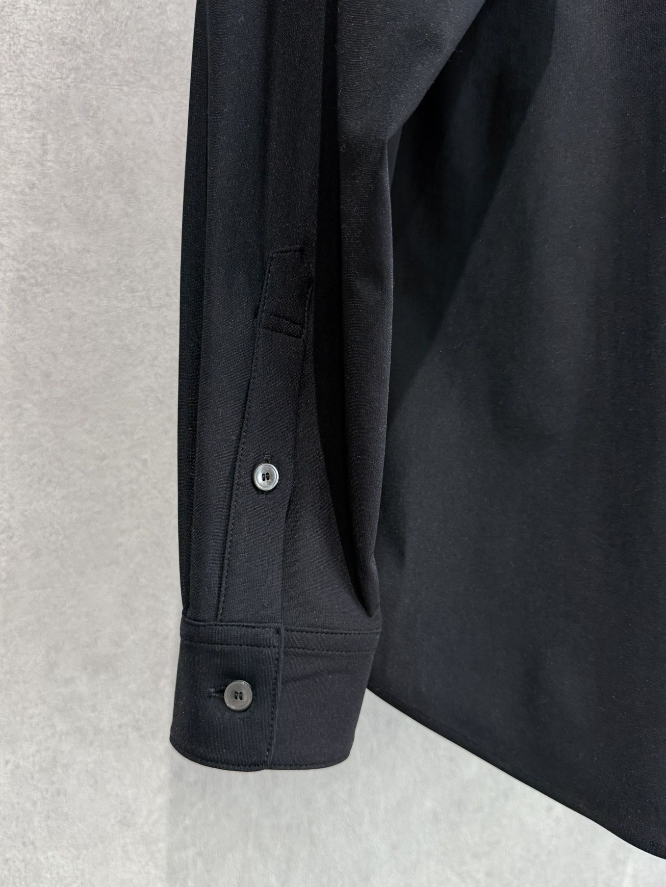 NYLON JACK SHIRTS / RC39-SH-001 / オーバーサイズナイロンシャツ / ブラック