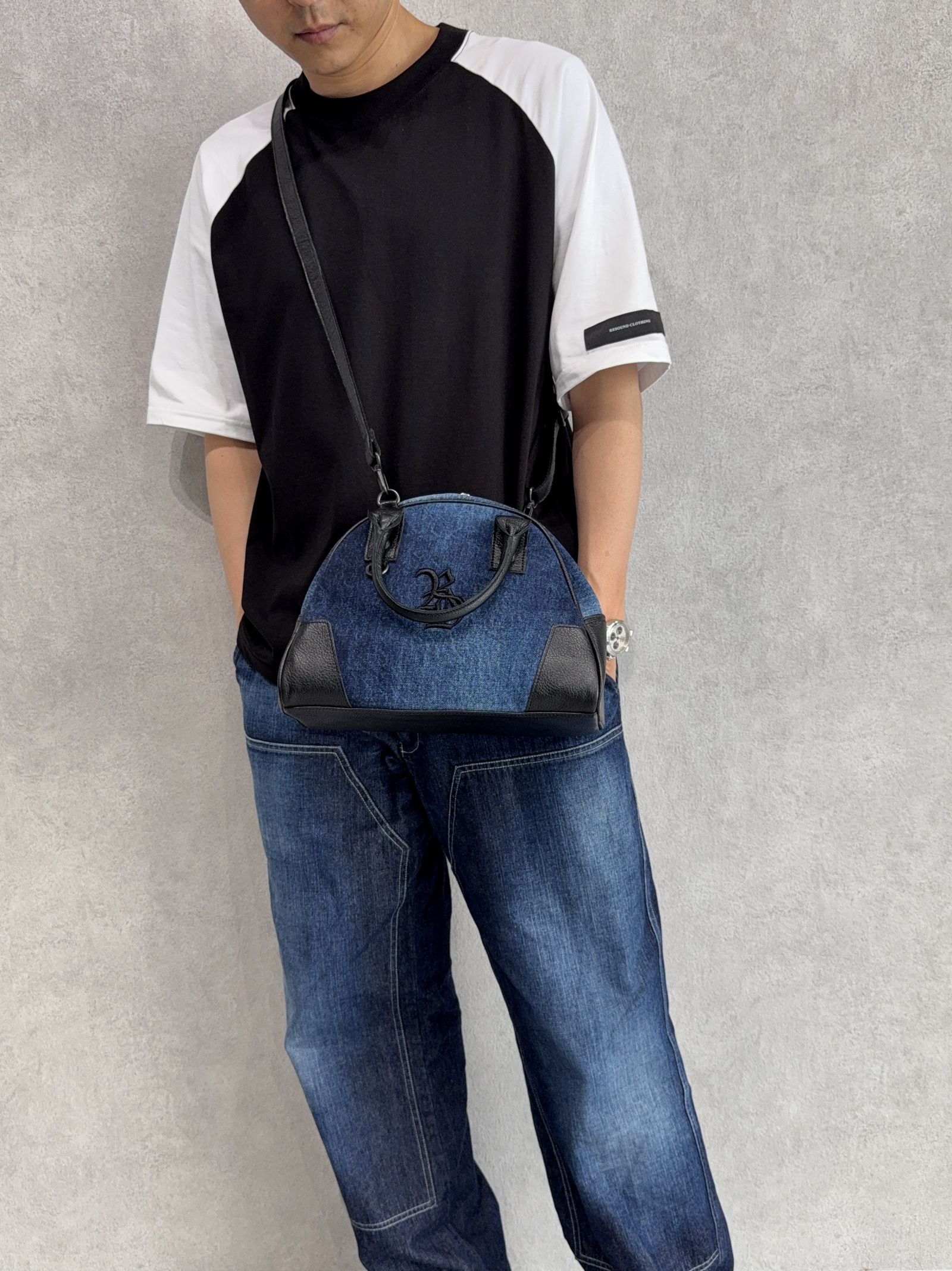 DENIM MINI BOSTON BAG / RC40-BAG-002RD / デニムミニボストンショルダーバッグ / デニム