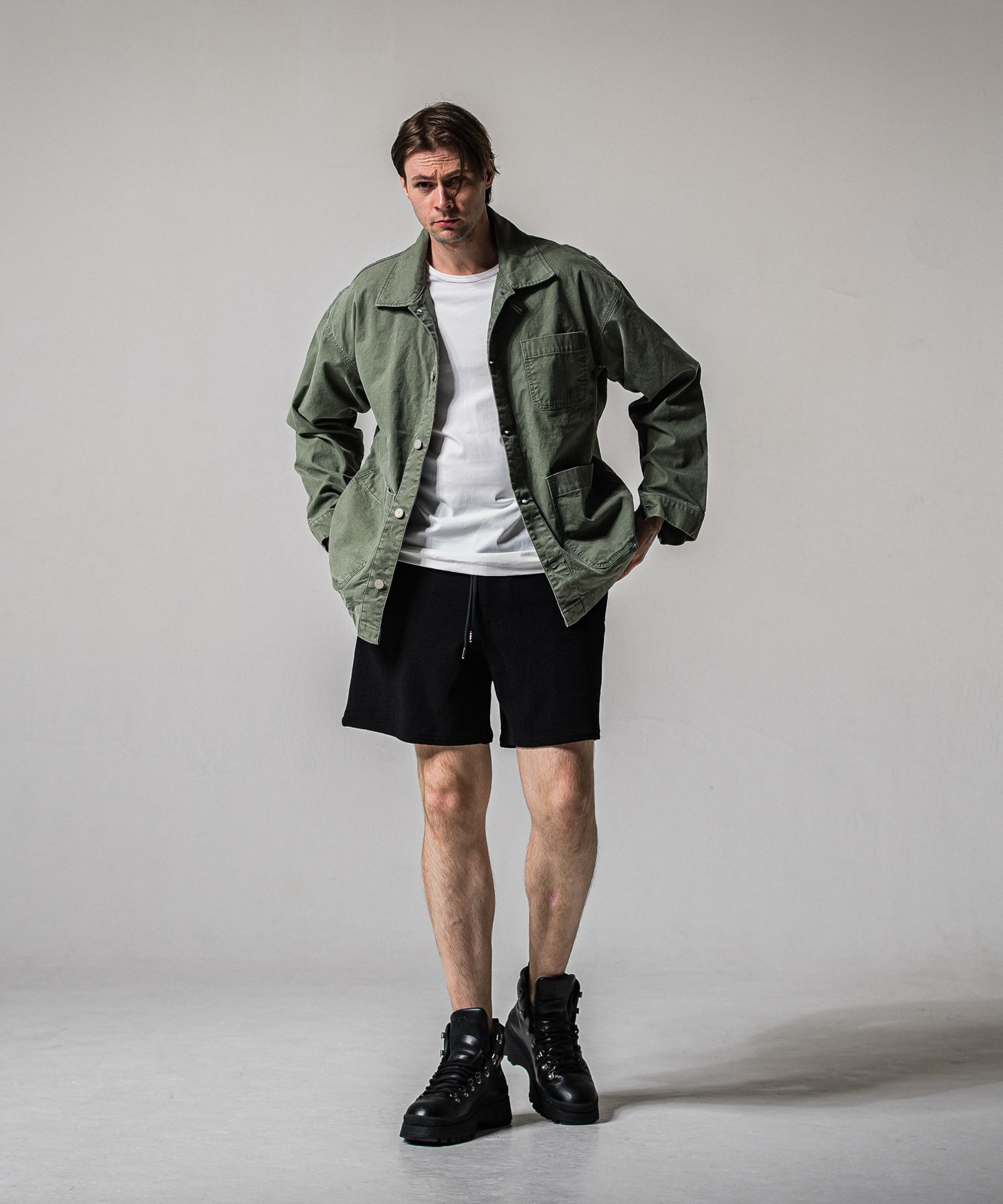 BLISTER KNIT HALF PT / RC39-HP-003 / ブリスターニットショーツ / ブラック (3月上旬入荷予定)