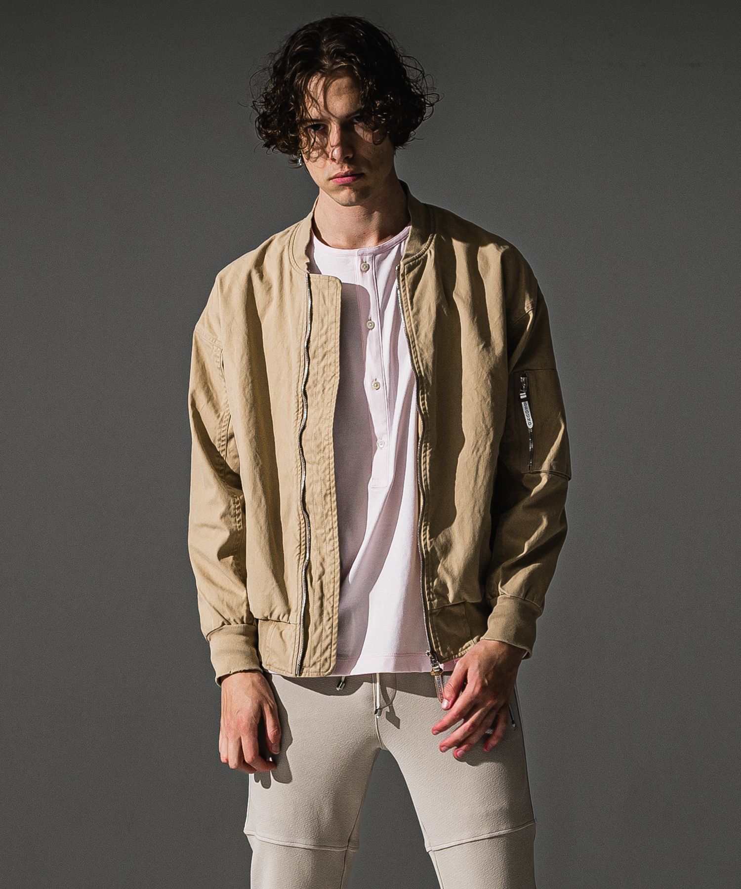 DAVID JACKET / RC41-JK-003 / ミリタリーライトMA-1 / ヴィンテージベージュ (8月下旬入荷予定)