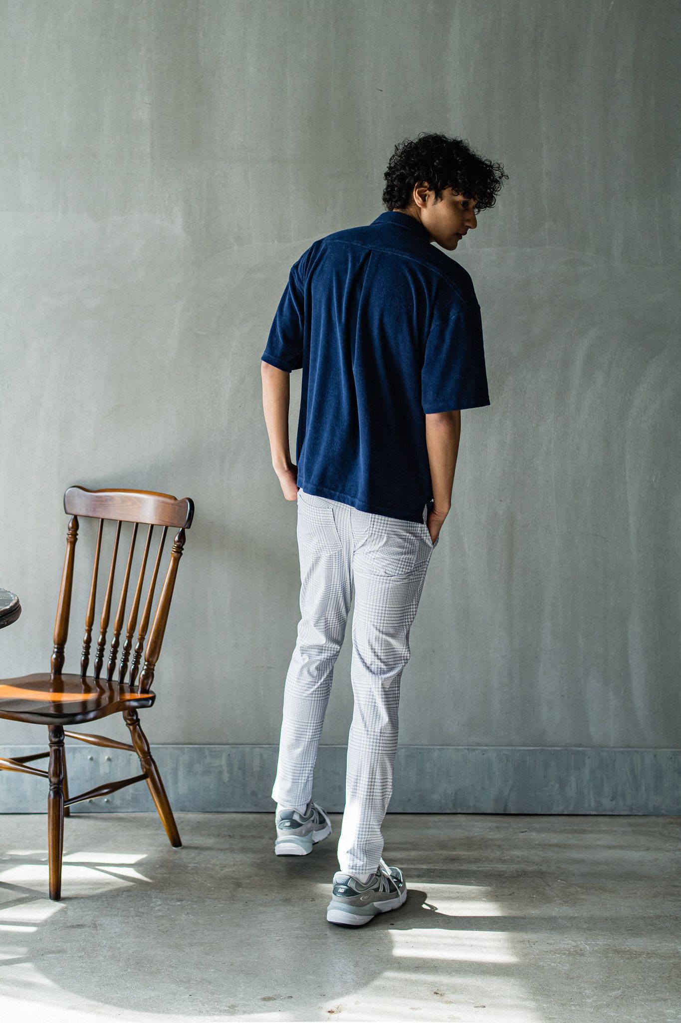 PILE BEACH SHIRTS / RC32-SH-002 / パイル半袖シャツ / ネイビー