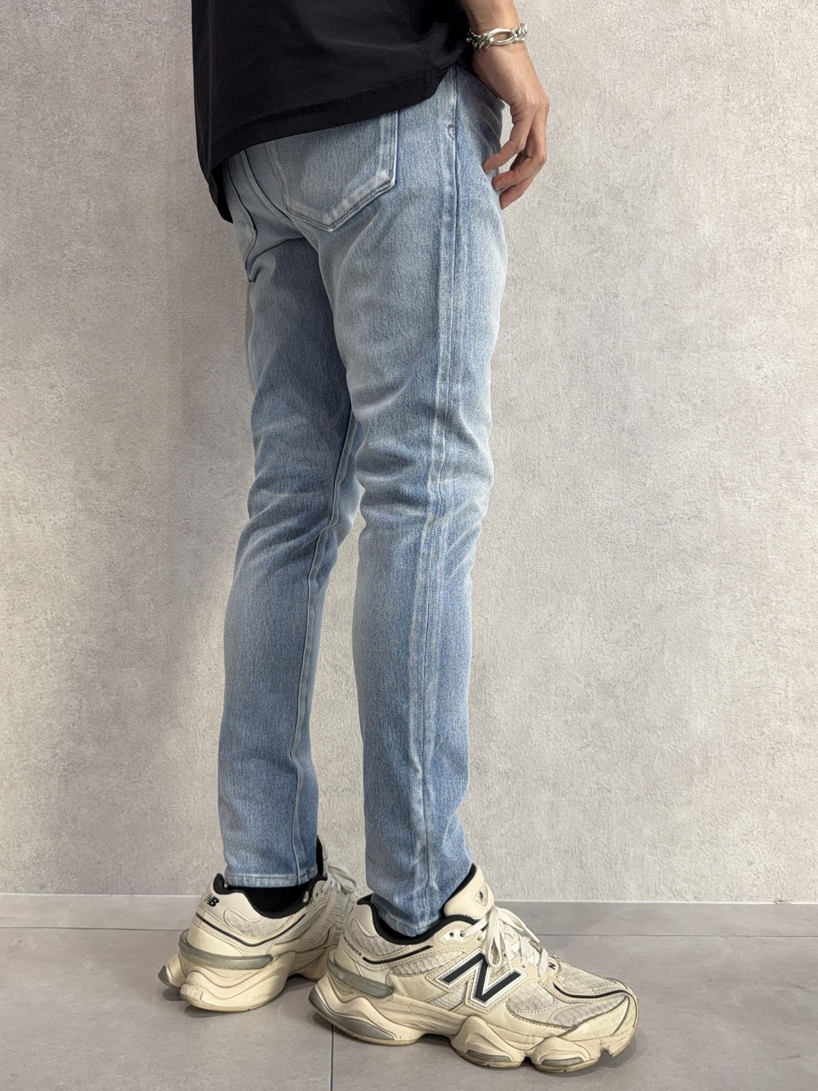 MICK DENIM JERSEY / RC37-ST-020 / デニムジャージテーパードパンツ / ライトインディゴ