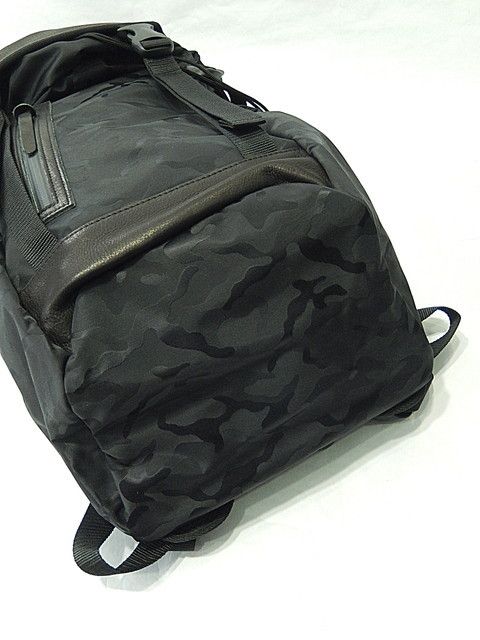 ジャガードナイロン×oild cow leather バックパック / DCD-00601
