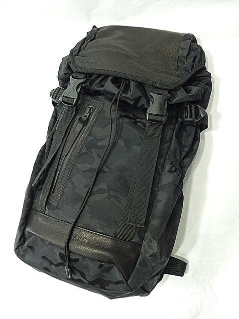 ジャガードナイロン×oild cow leather バックパック / DCD-00601