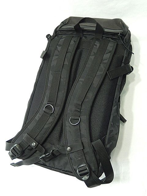 ジャガードナイロン×oild cow leather バックパック / DCD-00601