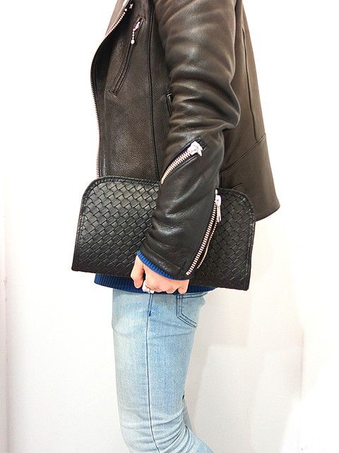 Embossed Mesh Leather クラッチバッグ / DCD-00924