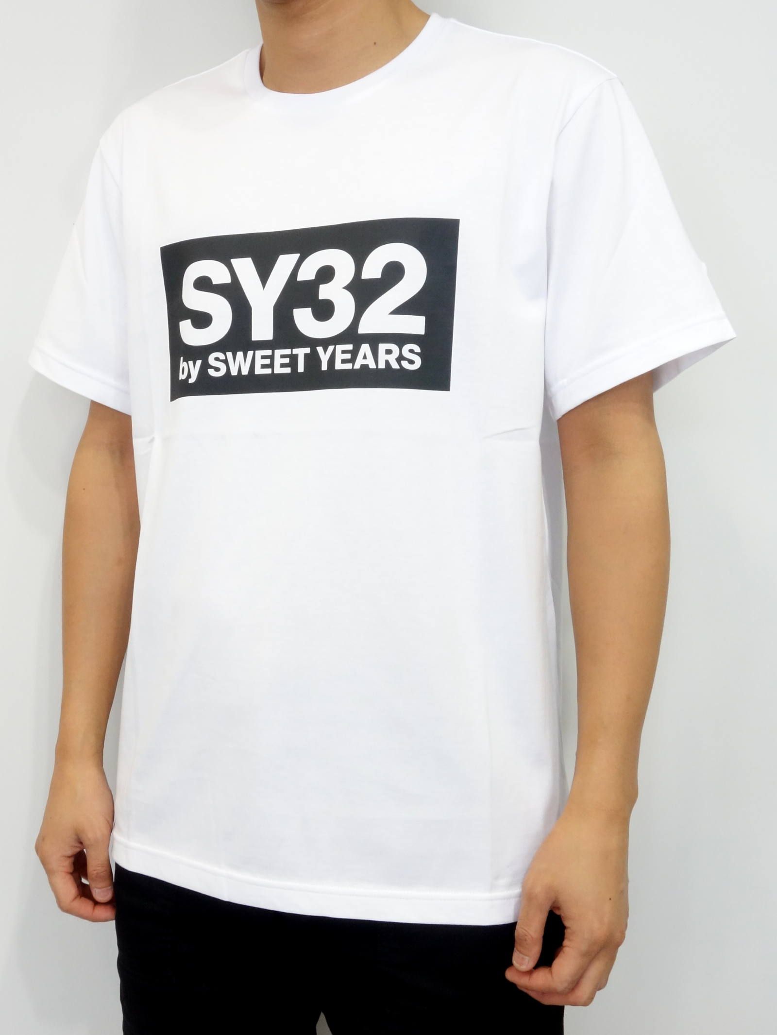 buyma エスワイサーティートゥ sy32 ボックスロゴ tシャツ 人気 tns1708 box logo tee black