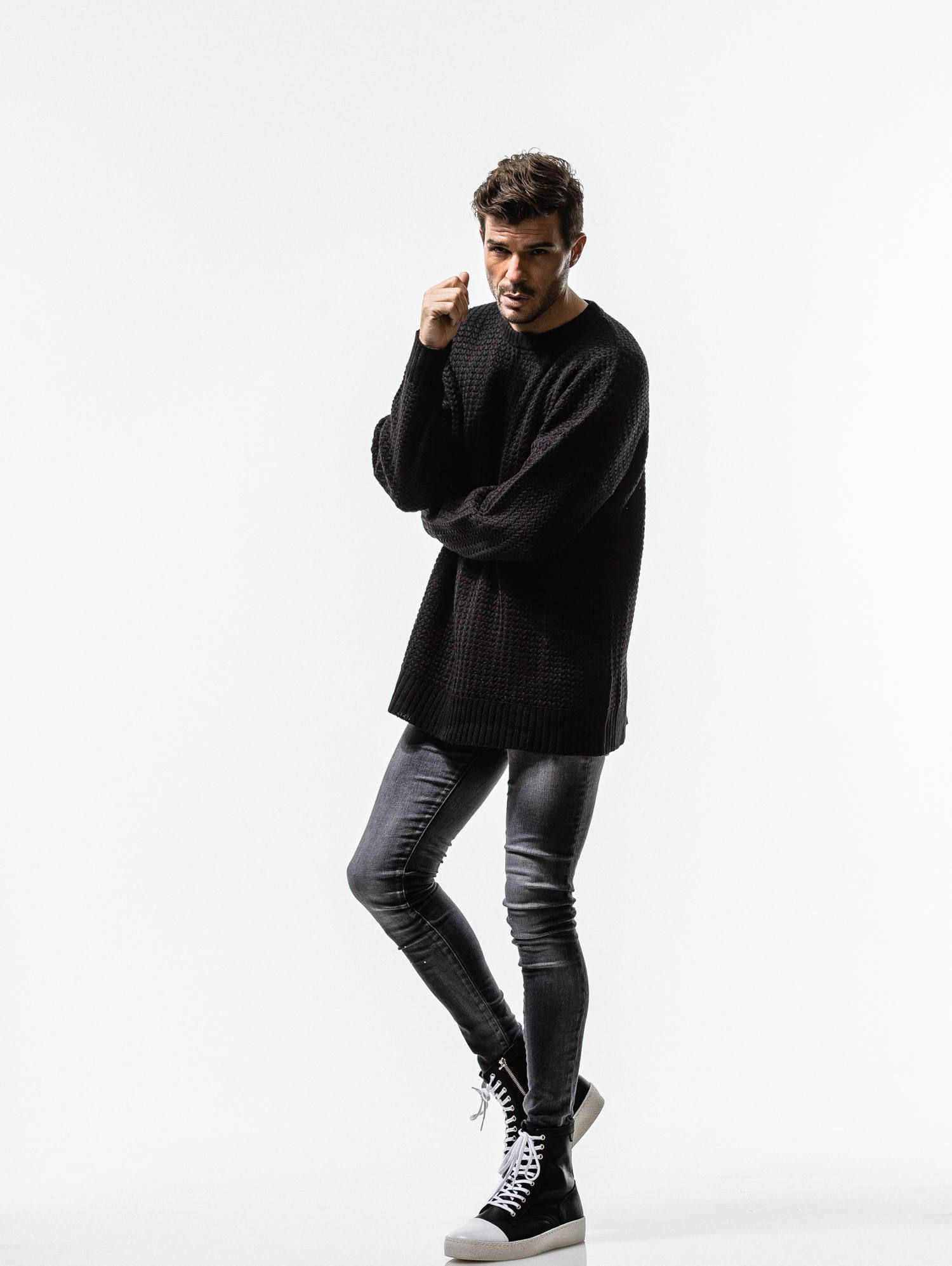 WEAVING STITCH LOOSE SWEATER / RC14-K-002 / オーバーサイズニット