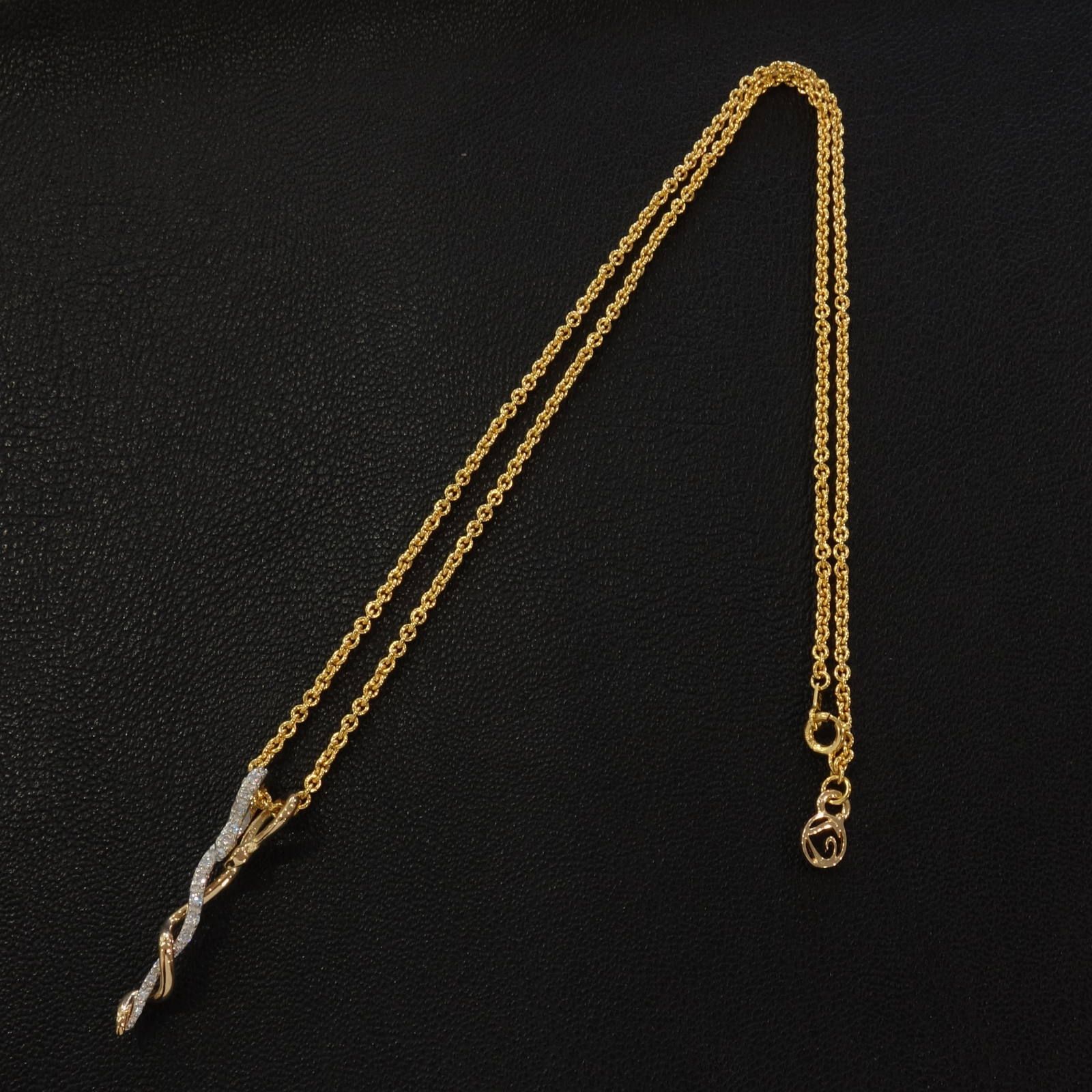 ヤコブペンダント 18金 プラチナ ダイヤモンド / VLP180-K18YG-PT-D / ネックレス