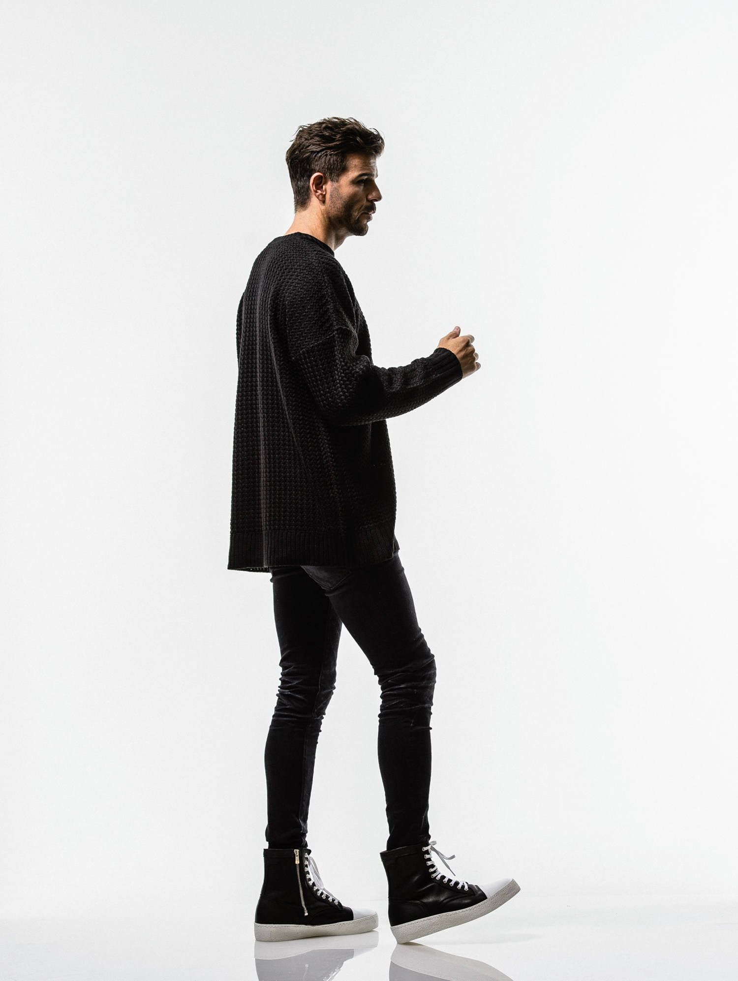 WEAVING STITCH LOOSE SWEATER / RC14-K-002 / オーバーサイズニット