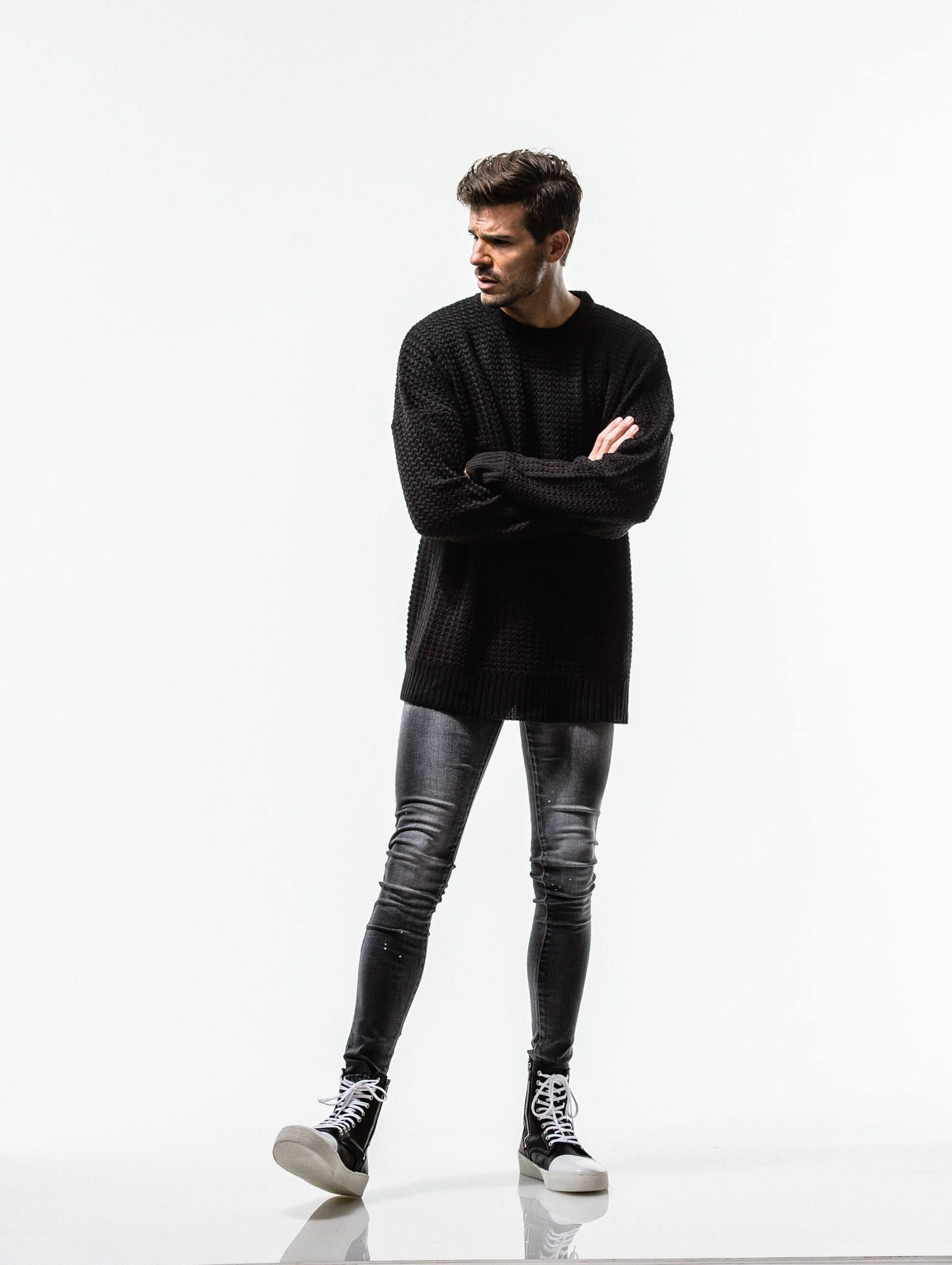WEAVING STITCH LOOSE SWEATER / RC14-K-002 / オーバーサイズニット