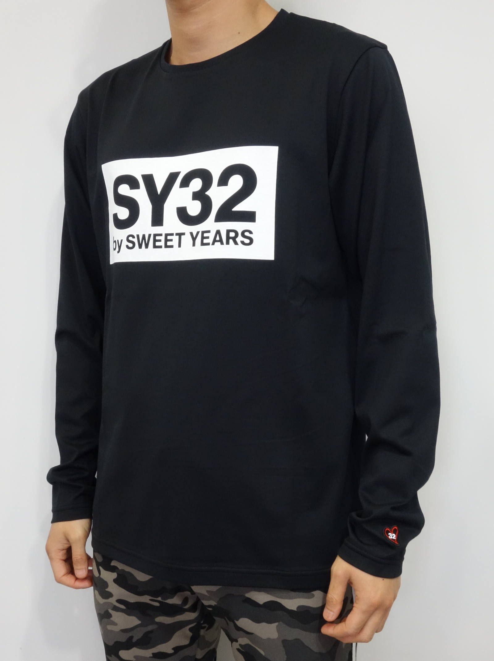 SY32 by SWEET YEARS - BOX LOGO L/S TEE / 7123 / ロングスリーブT