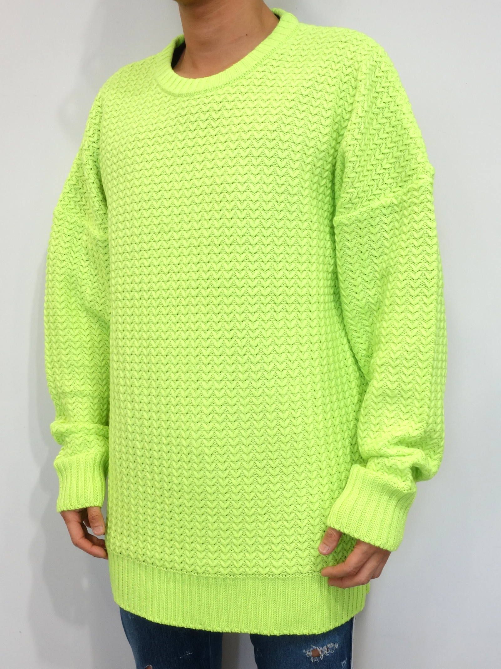 RESOUND CLOTHING - WEAVING STITCH LOOSE SWEATER / RC14-K-002