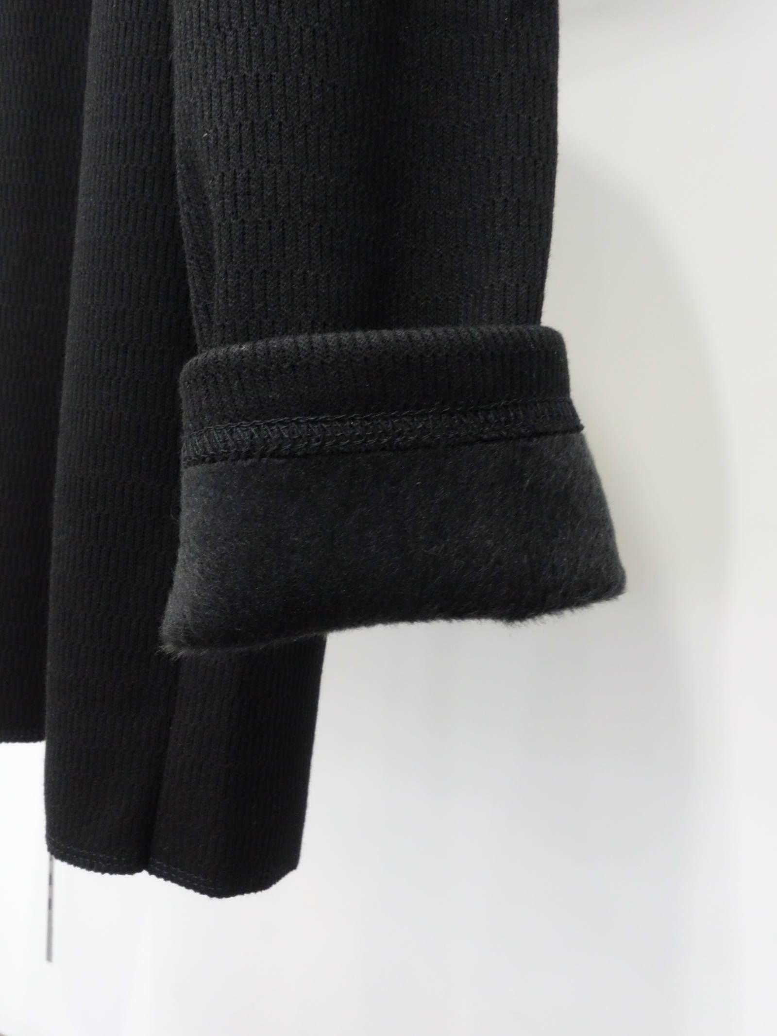 VELOURS FLEECE NEO THERMAL / RC34-C-001 / 裏起毛サーマルロングTシャツ / ブラック