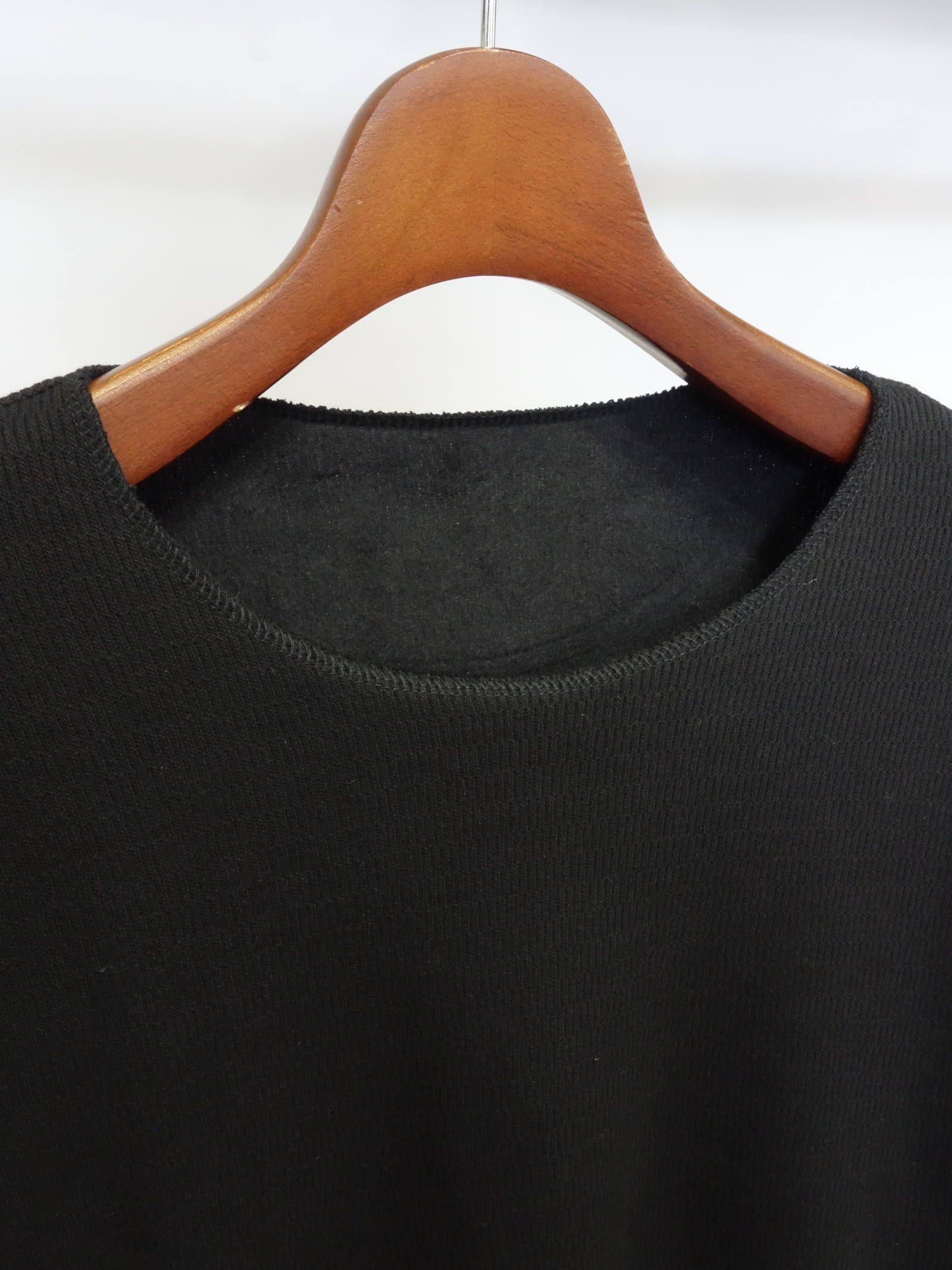 VELOURS FLEECE NEO THERMAL / RC34-C-001 / 裏起毛サーマルロングTシャツ / ブラック