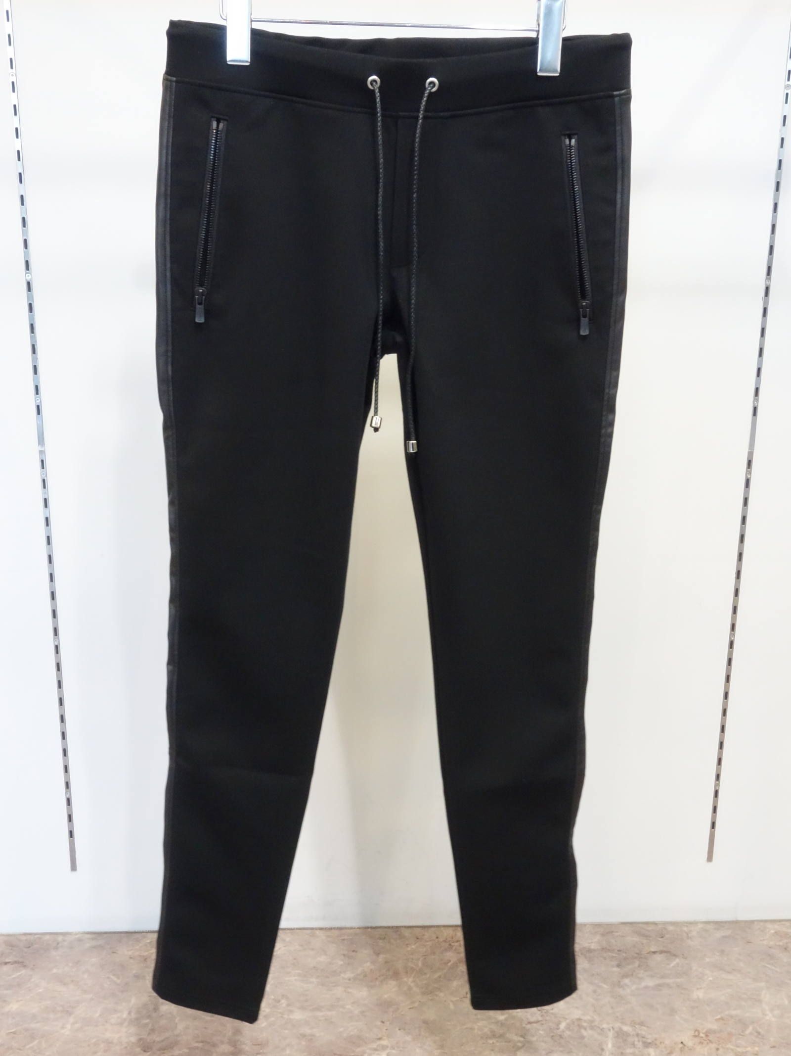 LEATHER LINE TRUCK PT / RC27-ST-013 / レザーラインパンツ / ブラック×ブラック