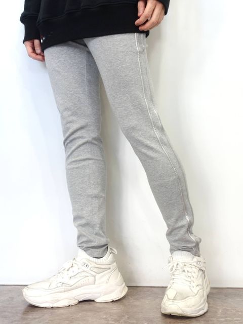 BLIND LINE PT / BASIC-ST-008 / ラインパンツ / グレー×シルバー (1月上旬入荷予定)
