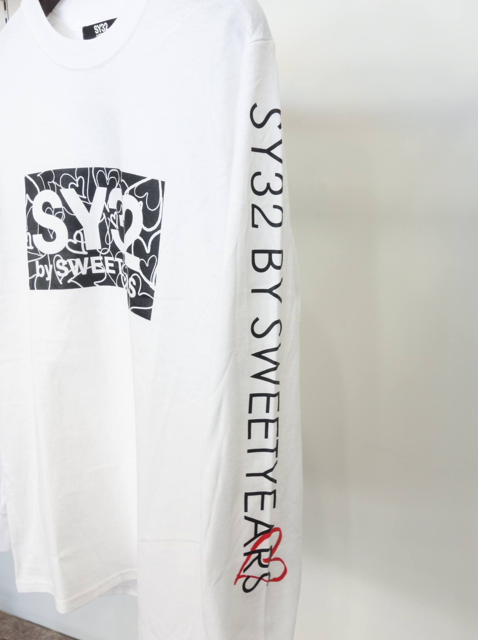 SY32 by SWEET YEARS - HEART BOX LOGO L/S TEE / 10015J / ロング