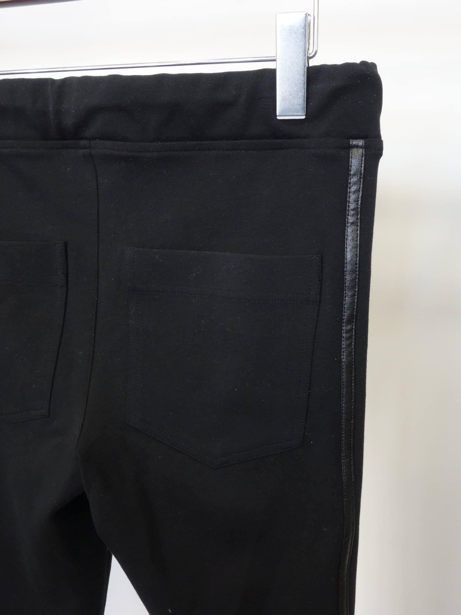BLIND LINE PT / BASIC-ST-008 / ラインパンツ / ブラック×レザーブラック (1月上旬入荷予定)