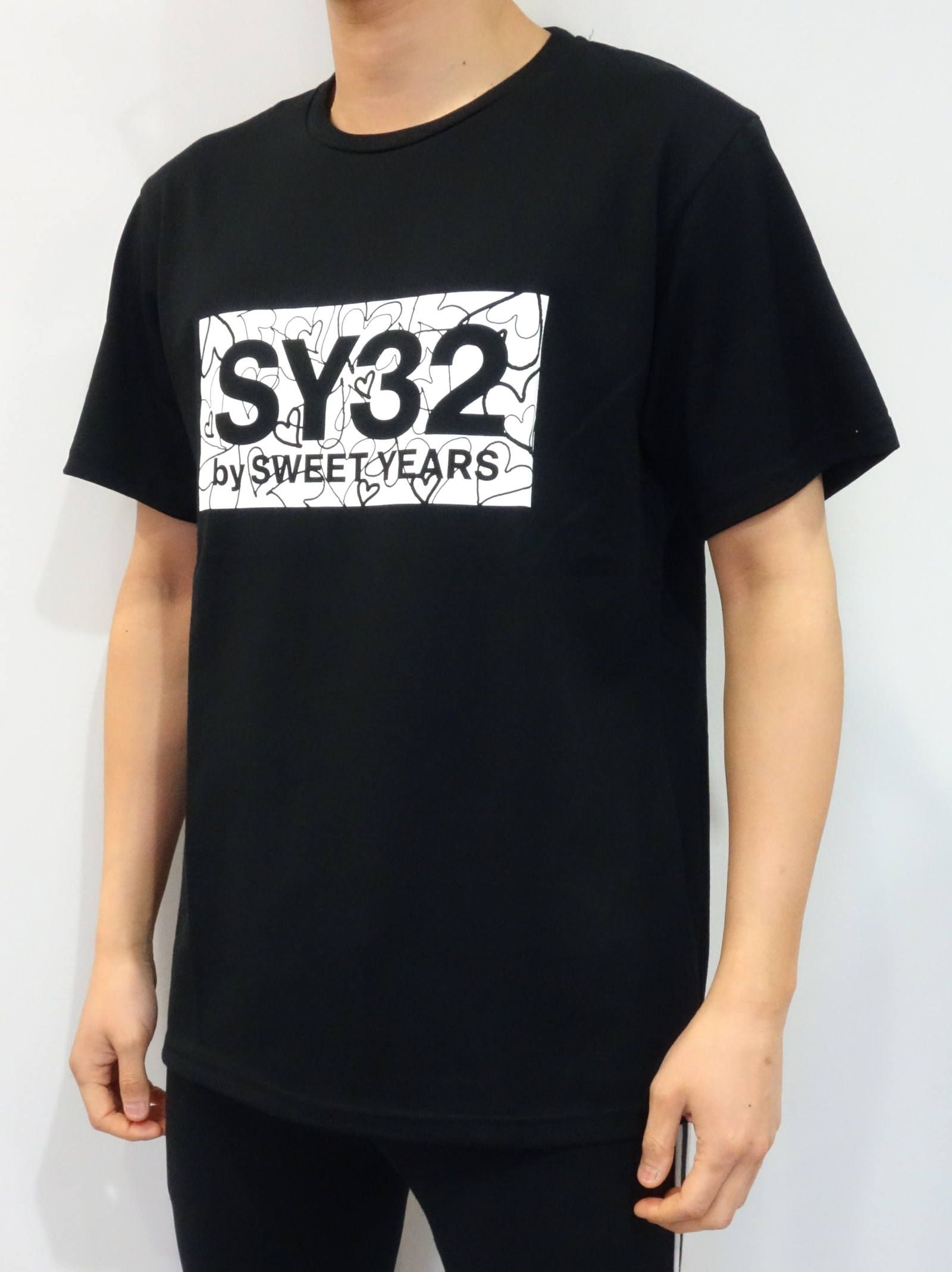 SY32 by SWEET YEARS - HEART BOX LOGO TEE / 10023J / プリントT