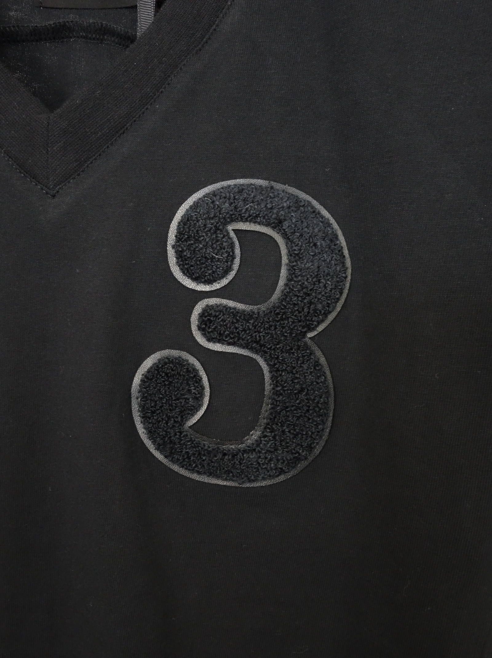 「3」ロゴ サガラVネックTシャツ / ust-20005