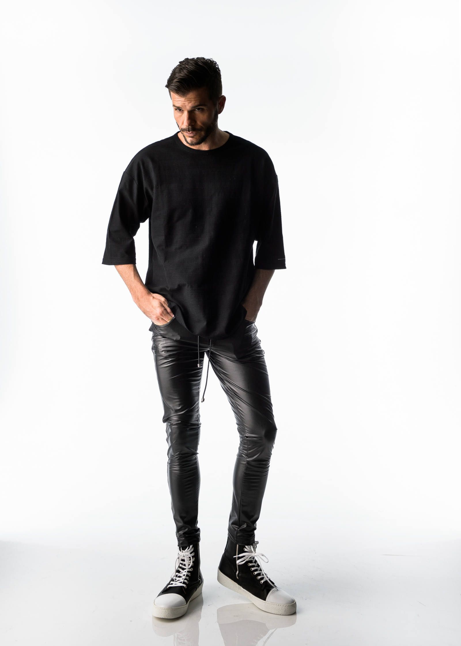 LOOSE RIPPLE TEE / RC17-T-003 / ボーダービッグTシャツ