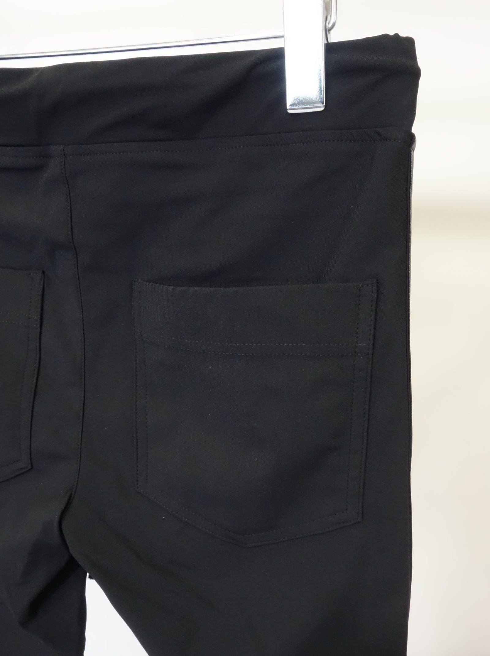 JOHNSON LINE NYLON PT / BASIC-ST-009 / ジョンソンナイロンラインパンツ / ブラック×レザーブラック